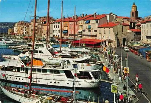 AK / Ansichtskarte  Saint_Tropez_Var Le quai Jean Jaures vu du quai Bailli de Suffren