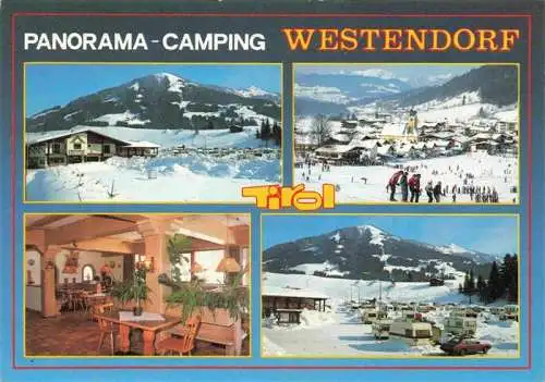 AK / Ansichtskarte  Westendorf_Tirol_AT Panorama Camping Restaurant Skipisten