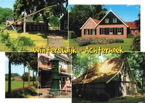 AK / Ansichtskarte  Winterswijk_Gelderland_NL Achterhoek Ziehbrunnen Saeule Wohnhaeuser