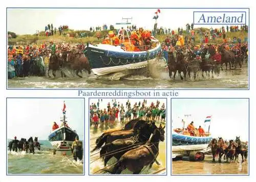 AK / Ansichtskarte  Ameland_Friesland_NL Paardenreddingsboot in actie Details