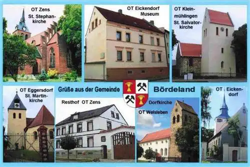 AK / Ansichtskarte  Boerdeland St Stephankirche Zens Museum Eickendorf St Salvatorkirche St Martinkirche Resthof Dorfkirche Kirche Eickendorf