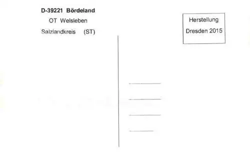 AK / Ansichtskarte  Boerdeland OT Welsleben Schule Toreinfahrt Kirche