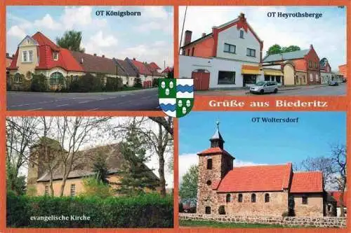 AK / Ansichtskarte  Biederitz_Sachsen-Anhalt OT Koenigsborn OT Heyrothsberge Ev Kirche OT Woltersdorf