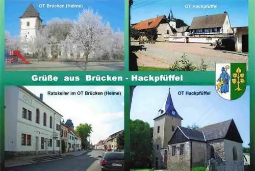 AK / Ansichtskarte  Bruecken_Hackpfueffel OT Helme Ratskeller OT Hackpfueffel Kirche