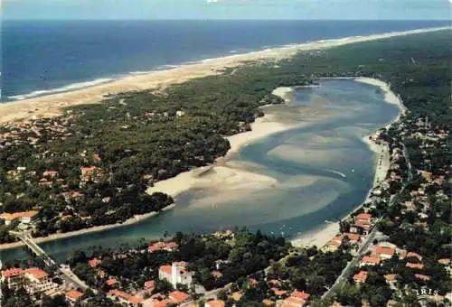 AK / Ansichtskarte  Hossegor_Soorts-Hossegor_40_Landes Le lac marin l'ocean Vue aerienne