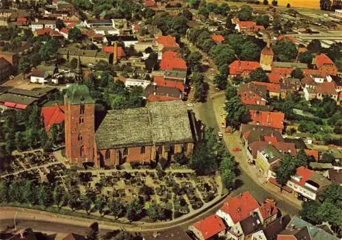 AK / Ansichtskarte  Burg__Fehmarn Fliegeraufnahme mit Kirche