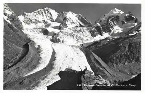 AK / Ansichtskarte  Tschiervagletscher_GR mit Piz Bernina