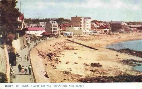 AK / Ansichtskarte  Jersey__UK St Helier Havre des Pas Esplanade and Beach