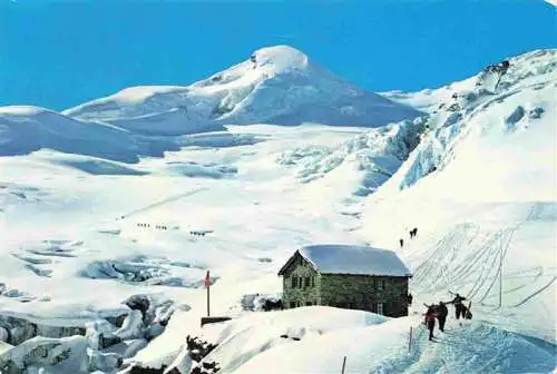 AK / Ansichtskarte  Saas-Fee_VS Berghaus Langfluh Allalinhorn Feegletscher