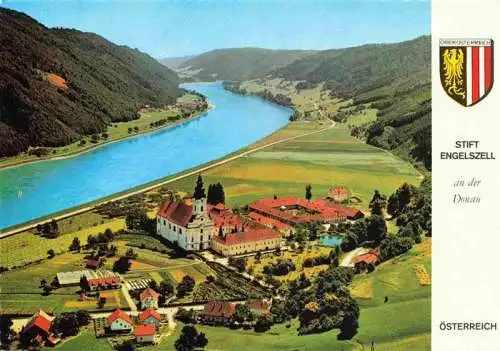 AK / Ansichtskarte  Engelszell_Oberoesterreich Abtei Engelszell Donau Fliegeraufnahme