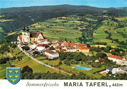 AK / Ansichtskarte  Maria_Taferl Barocke Basilika Fliegeraufnahme