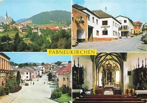 AK / Ansichtskarte  Pabneukirchen Panorama Ortspartien Kirche Inneres