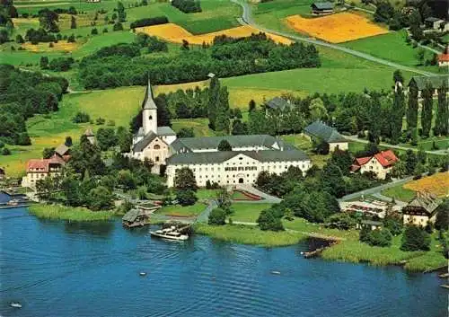 AK / Ansichtskarte  Ossiach_Ossiachersee_Kaernten_AT Stift Ossiach ehem Benediktinerstift Fliegeraufnahme