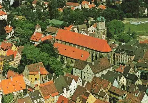 AK / Ansichtskarte  Memmingen Ev Luth Kirche St Martin Fliegeraufnahme