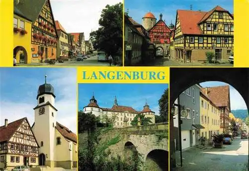 AK / Ansichtskarte 73998615 Langenburg_Wuerttemberg Ortspartien Schloss Kirche