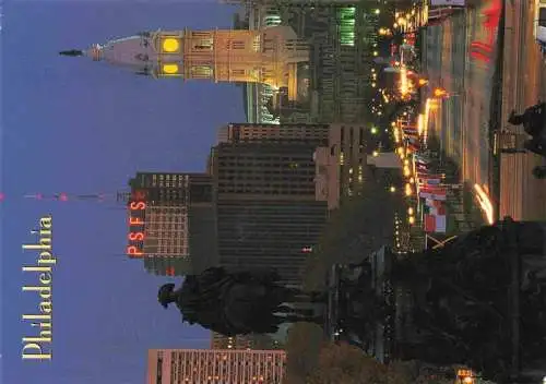 AK / Ansichtskarte  Philadelphia__Pennsylvania_USA City Hall Building Statue of William Penn