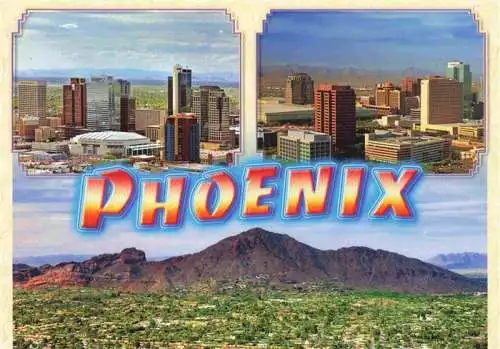 AK / Ansichtskarte  Phoenix_Arizona Fliegeraufnahmen Panorama