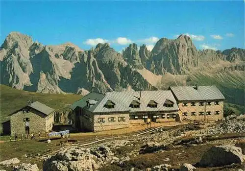 AK / Ansichtskarte  Schlernhaeuser_2457m_Bolzano_Dolomiti_IT Dolomiten Panorama