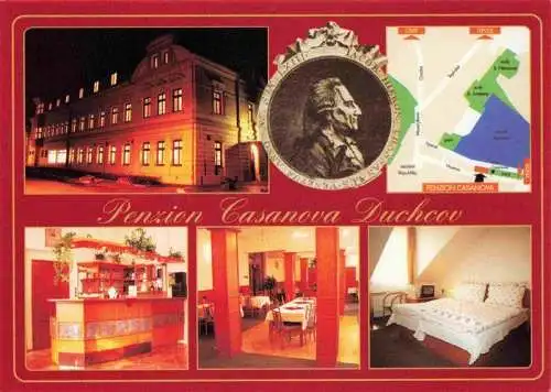 AK / Ansichtskarte  Duchcov_Dux_CZ Penzion Casanova Bar Gaststube Zimmer