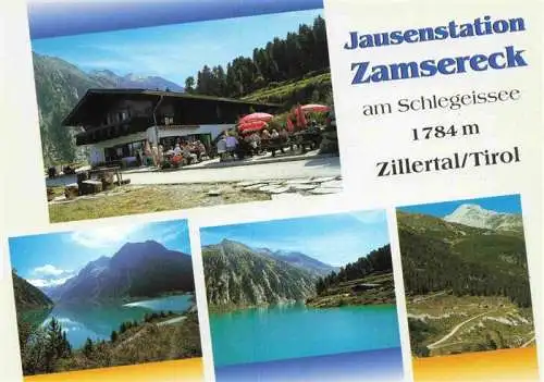 AK / Ansichtskarte  Zams_Tirol_AT Jausenstation Zamsereck am Schlegeissee Panorama