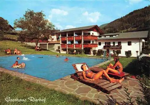 AK / Ansichtskarte  Klausen__Eisacktal_Suedtirol_IT Gasthaus Rierhof Swimming Pool