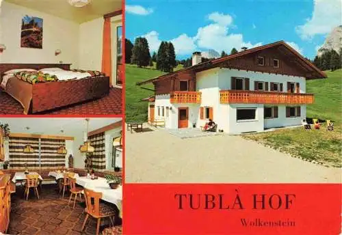 AK / Ansichtskarte  Wolkenstein_Groeden_Selva_Val_Gardena_Suedtirol_IT Tublà Hof Fremdenzimmer Gastraum