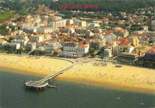 AK / Ansichtskarte  ARCACHON_33_Gironde Bassin d'Arcachon Jetée Thiers Plage vue aérienne