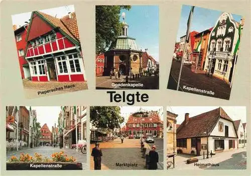 AK / Ansichtskarte 73998738 Telgte_Warendorf Piepersches Haus Gnadenkapelle Kapellenstrasse Marktplatz Heimathaus