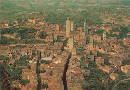 AK / Ansichtskarte  San_Gimignano_Toscana_IT Le Torri Fliegeraufnahme