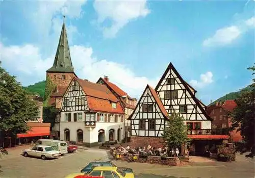 AK / Ansichtskarte  Eberbach_Baden_Neckar Altes Badhaus und Haspelturm