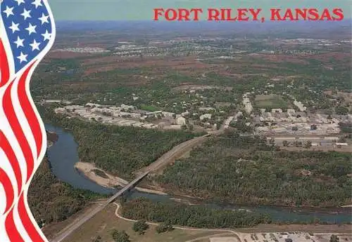 AK / Ansichtskarte  Fort_Riley_Kansas_USA Fliegeraufnahme