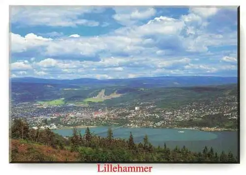 AK / Ansichtskarte  Lillehammer_Norge Fliegeraufnahme