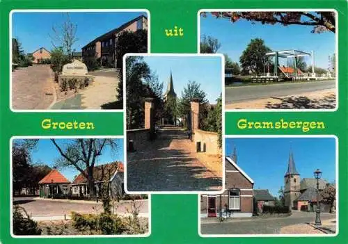 AK / Ansichtskarte  Gramsbergen_NL Teilansichten Ortszentrum Zugbruecke