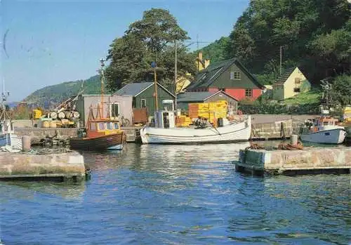 AK / Ansichtskarte  Bornholm_DK Teglkas fiskerleje Fischerdorf Hafen