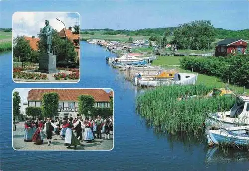 AK / Ansichtskarte  Ringkobing_Ringkjobing_DK Teilansichten Hafen Denkmal Trachten Volkstanz