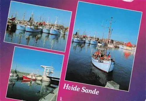 AK / Ansichtskarte  Hvide_Sande_DK Hafen Fischkutter Schleuse