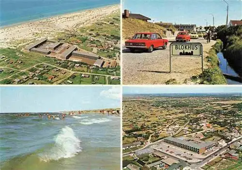 AK / Ansichtskarte  Blokhus_DK Ortseinfahrt Strand Luftaufnahmen