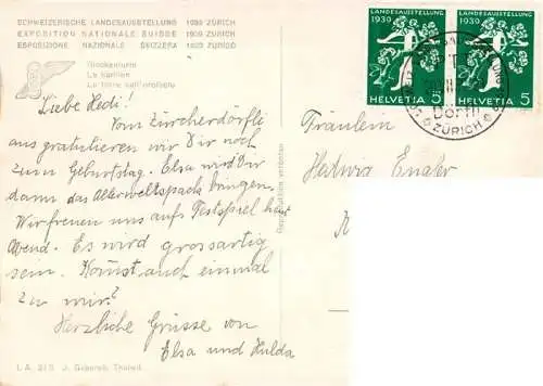 AK / Ansichtskarte  Landesausstellung_Zuerich_1939 Glockenturm 