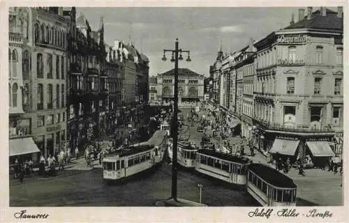 AK / Ansichtskarte  Strassenbahn_Tramway-- Hannover Adolf Hitler Strasse