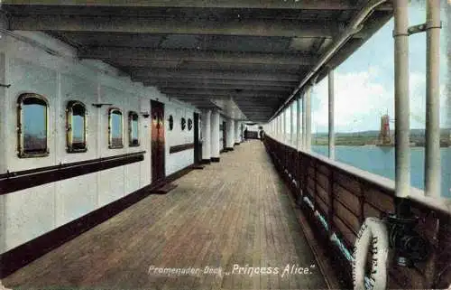 AK / Ansichtskarte  Dampfer_Oceanliner Princess Alice Promenaden Deck