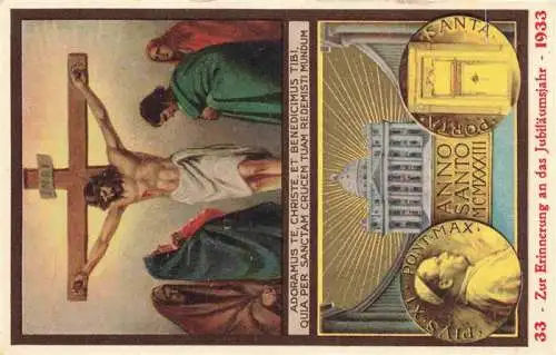 AK / Ansichtskarte  Jesus_Christus_Christentum Anno Santo MCMXXXIII Jubilaeumsjahr