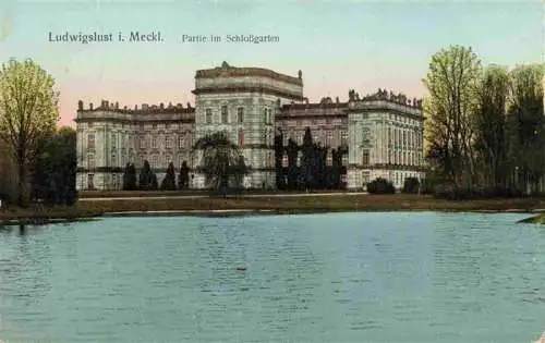 AK / Ansichtskarte  Goldfensterkarte_Nr. 28287 Ludwigslust i.Meckl.Schlossgarten litho