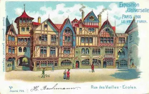 AK / Ansichtskarte  Exposition_Paris_1900_Exposition_Universelle Rue des Vieilles Ecoles Litho