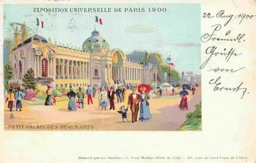 AK / Ansichtskarte  Exposition_Paris_1900_Exposition_Universelle Petit Palais des Beaux Arts Litho