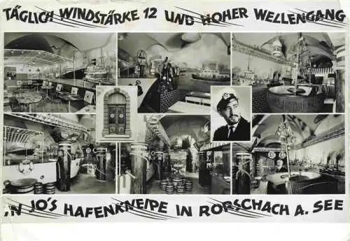 AK / Ansichtskarte  RORSCHACH_Bodensee_SG Kaepten Jo's Hafenkneipe auf Deck der Piraten Fregatte Dorothee Teilansichten