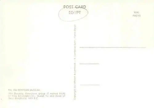 AK / Ansichtskarte  Egypt_aegypten Egyptian Museum 18th Dynasty Limestone group of King Amenophis III Queen Tyi and three of their daughters