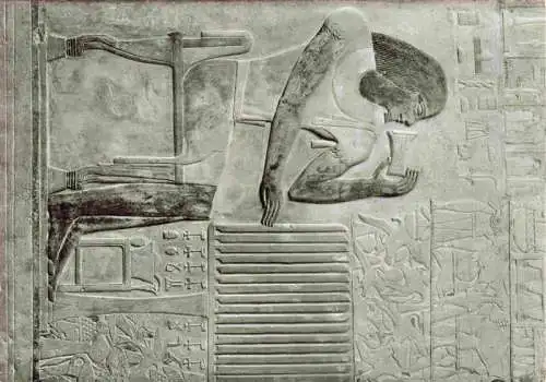 AK / Ansichtskarte  Sakkara_Saqqarah_Egypt Ptah hotep am Speisetische Grab Mastaba des Prah hotep