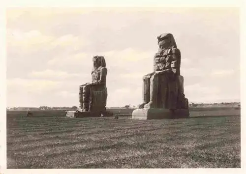 AK / Ansichtskarte  Thebes__Theben_Egypt The Memnon Colossi Statues of Amenophis