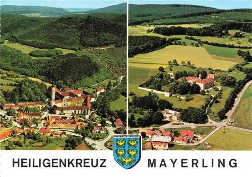 AK / Ansichtskarte  Mayerling_Baden_Niederoesterreich_AT Heiligenkreuz Zisterzienserstift Altes Jagdschloss jetzt Karmeliterinnen Kloster Fliegeraufnahmen