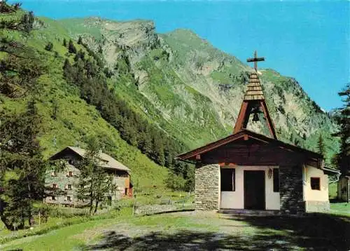 AK / Ansichtskarte  Kals-Lesach_Grossglockner_Tirol_AT Kalser Tauernhaus und Bergkapelle im Dorfertal